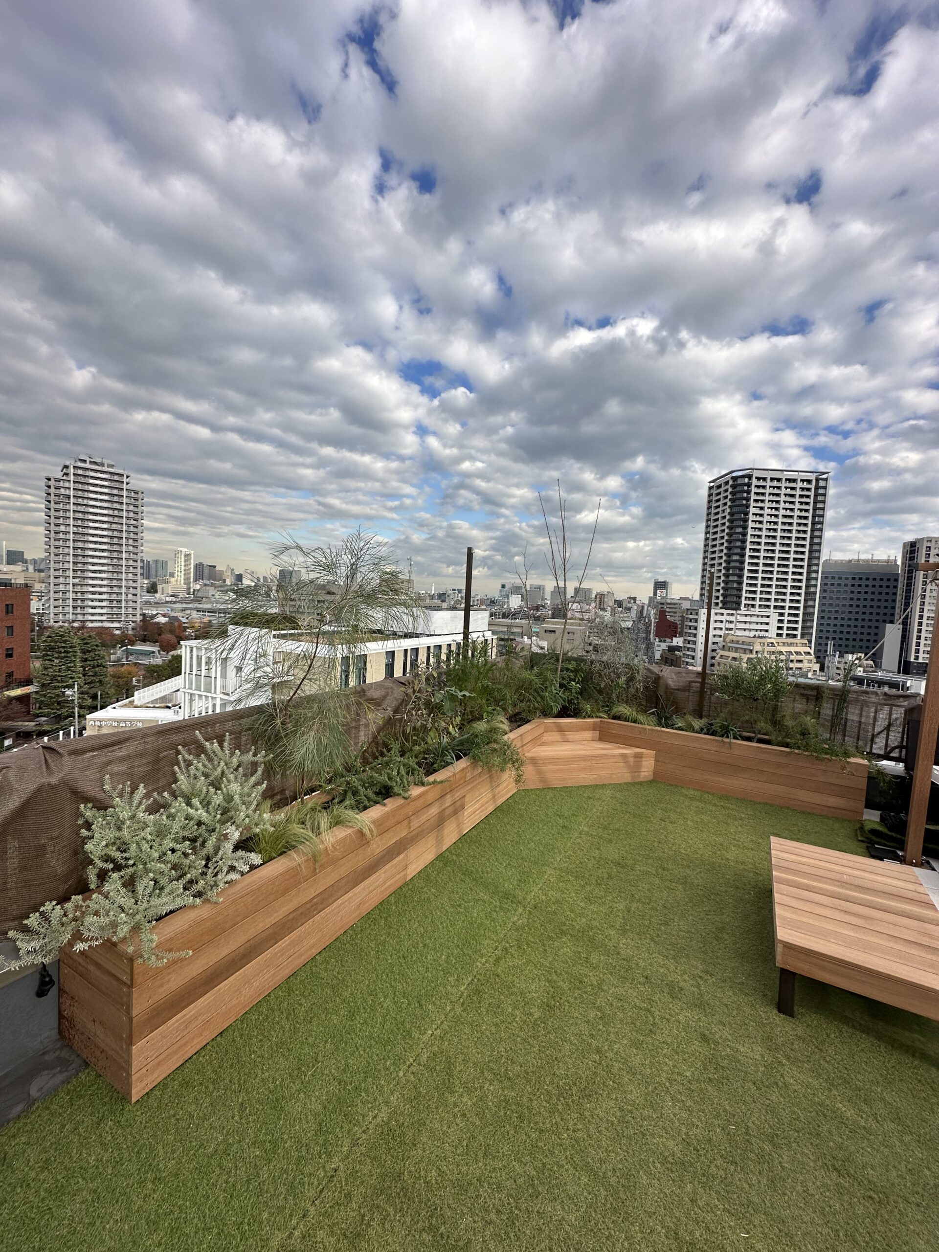 360°の景色が望める屋上庭園＠東京都品川区